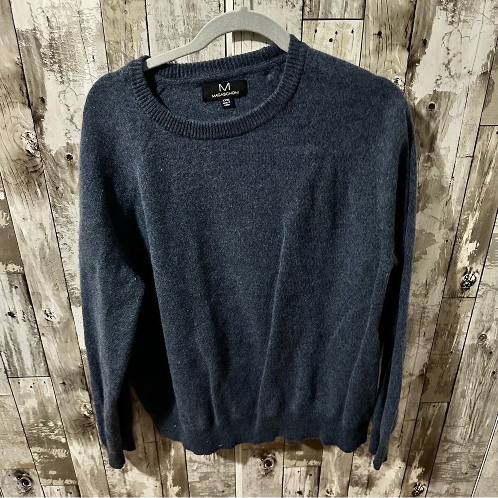 Magaschoni Dark Blue Crewneck Sweater